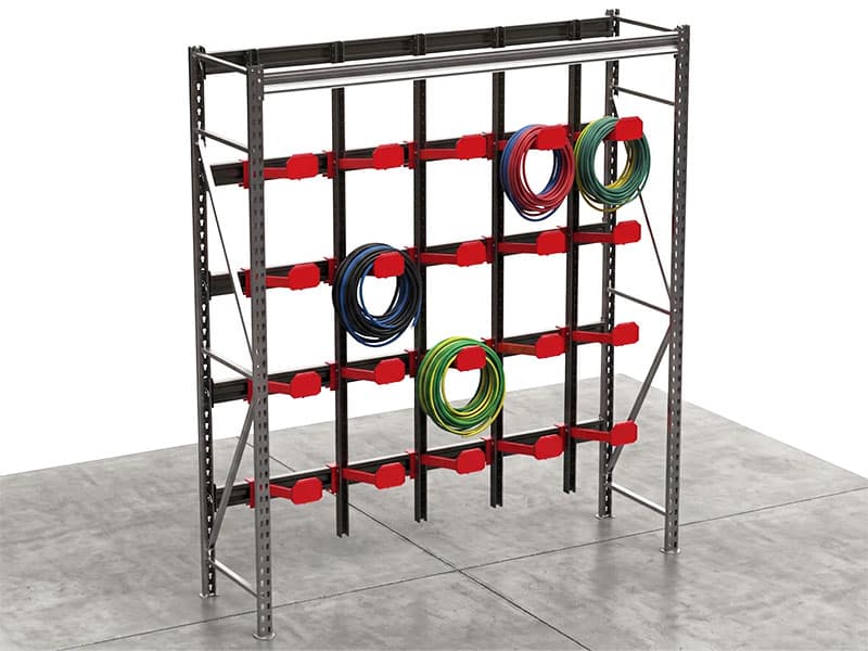 Modular Cable Reel Storage Rack - O'Rack | Mecaspin
