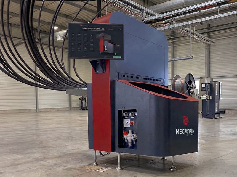 LN03 automatic cutting and coiling machine with tube Mecaspin