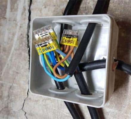 Step 2: secure the junction box