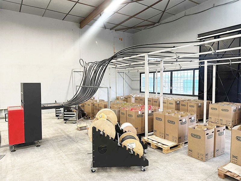premium pack unwinding gantry octopus wiring manufacturer | Mecaspin