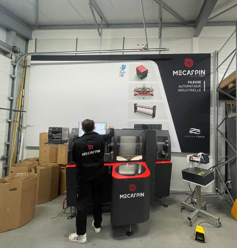 Mecaspin sheath pre-wiring machine